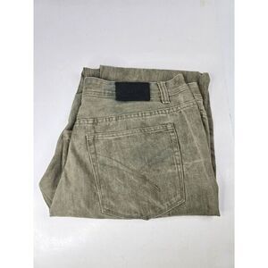 Veno Clothing Men's Size‎ 38x32 Brown Straight Light Wash Cotton Denim Jeans